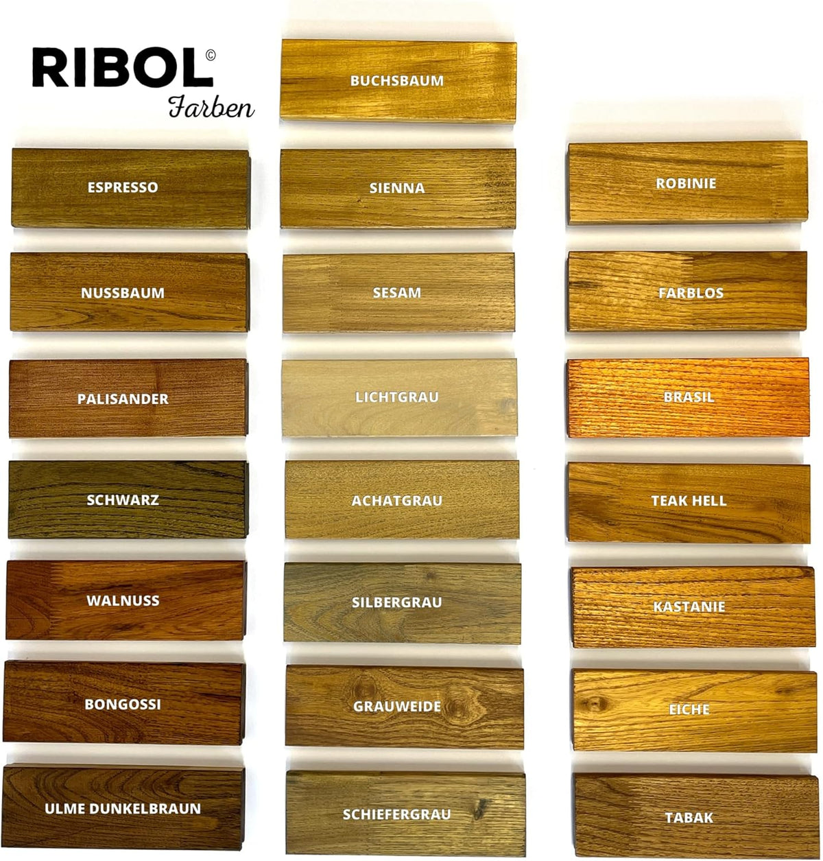 RIBOL Holzschutz-Öl Farbe: "ROBINIE" für Harthölzer (z.B. Robinie, Eiche, Teak u.v.m.), Nr. 568-250, 0,75 Liter (für max. 17qm)