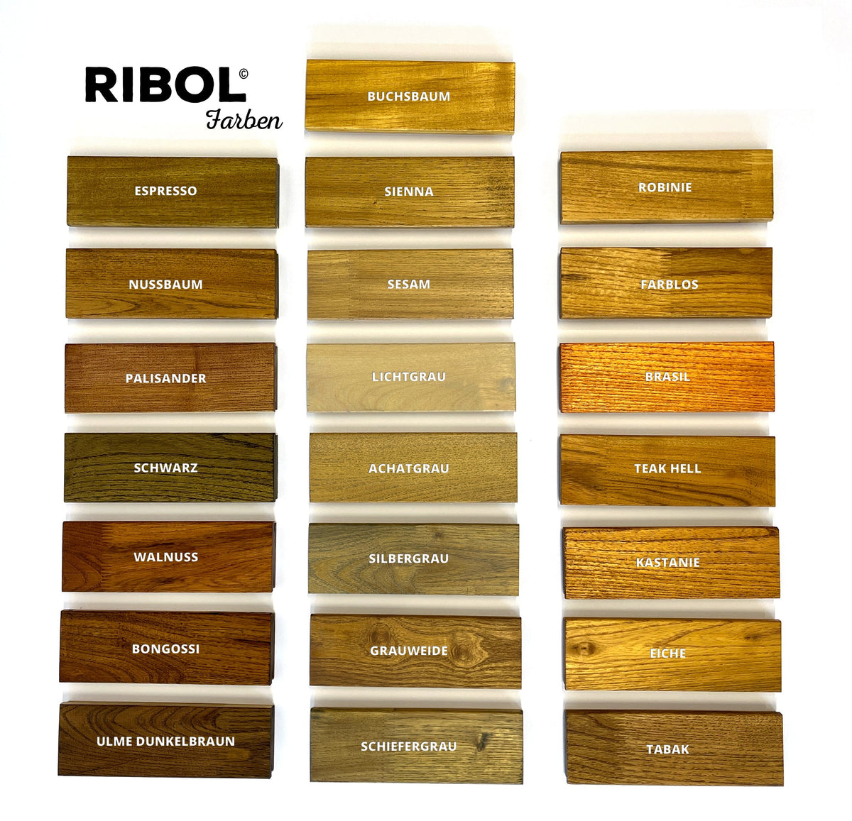 RIBOL Holzschutz-Öl Farbe: "TABAK" für Harthölzer (z.B. Robinie, Eiche, Teak u.v.m.), Nr. 580-069-075, 0,75 Liter (für max. 17qm)