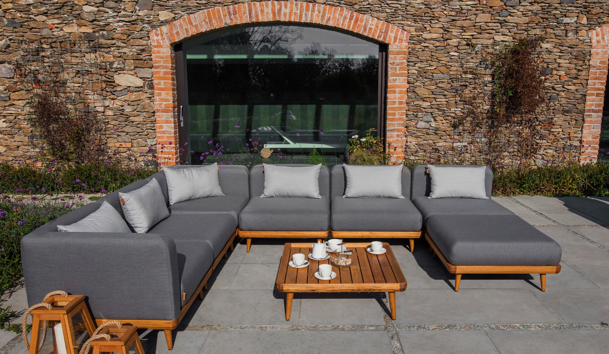 Loungeecke NOURD aus Robinienholz (Akazie)