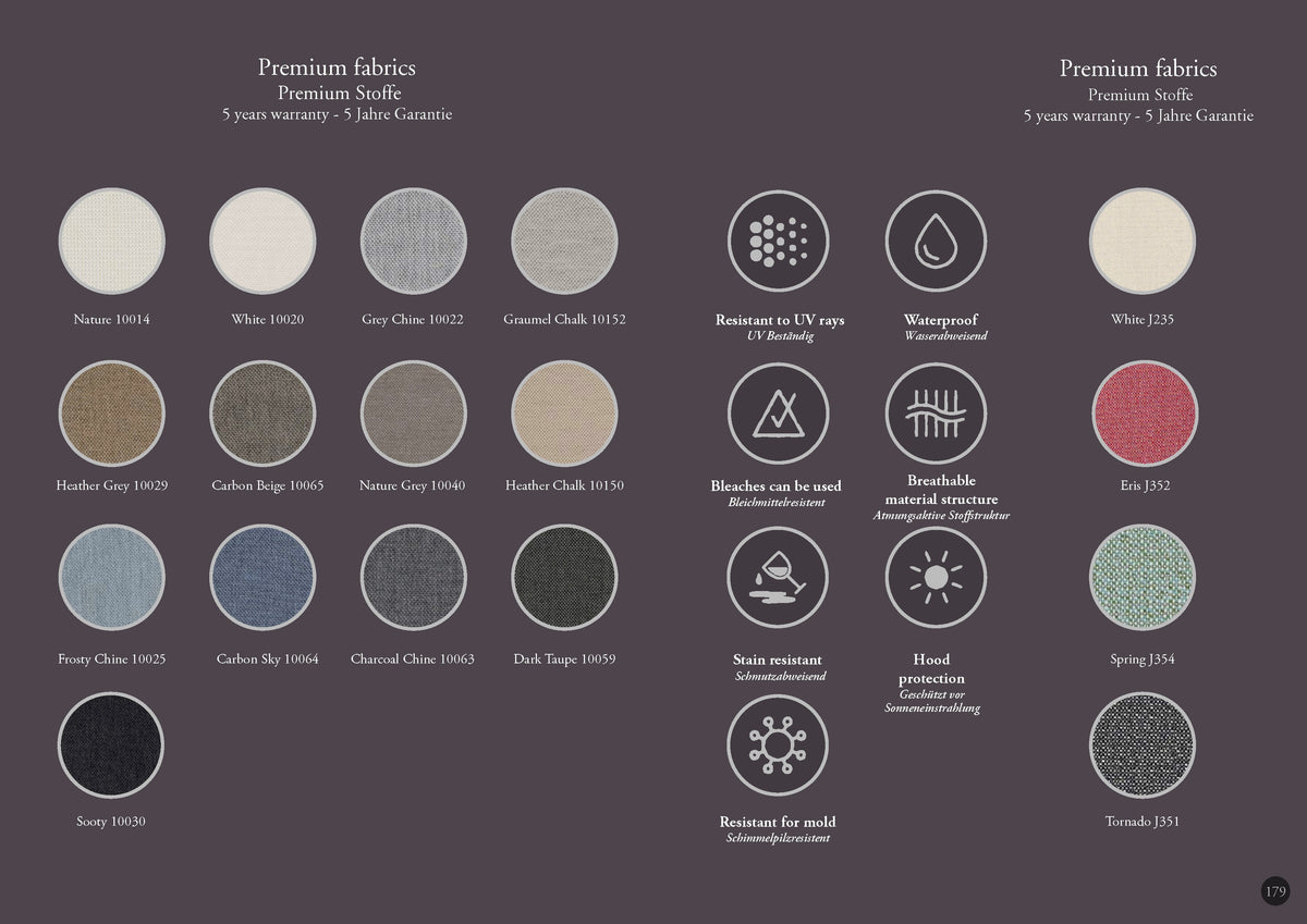 Loungesuhl MILANO mit rechter Armlehne aus Robinienholz (Akazie)