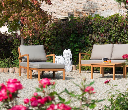 Loungetisch MILANO 70 x 70 cm aus Robinienholz (Akazie)