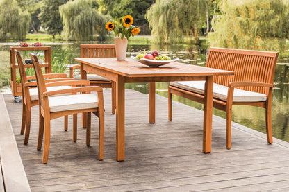 Gartentisch VERNO 170/220 x 90 cm - Robinienholzmöbel