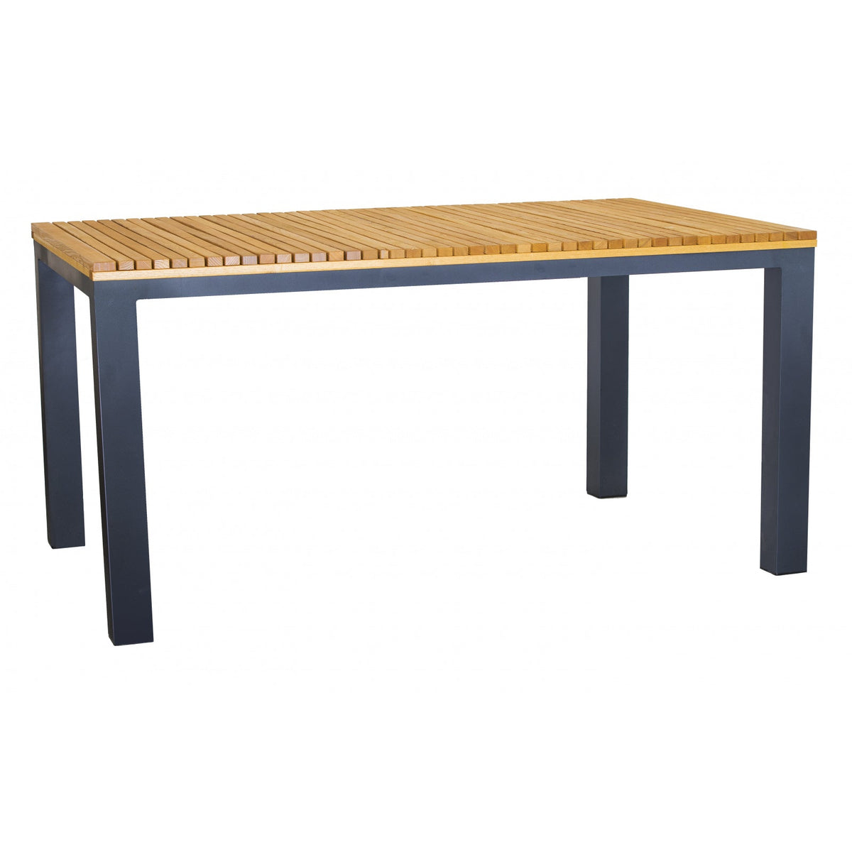 Tisch RIPPER 160 x 90 cm aus Metall und Robinienholz (Akazie)