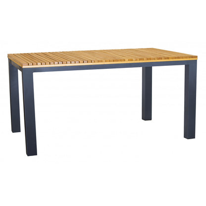 Tisch RIPPER 160 x 90 cm aus Metall und Robinienholz (Akazie)