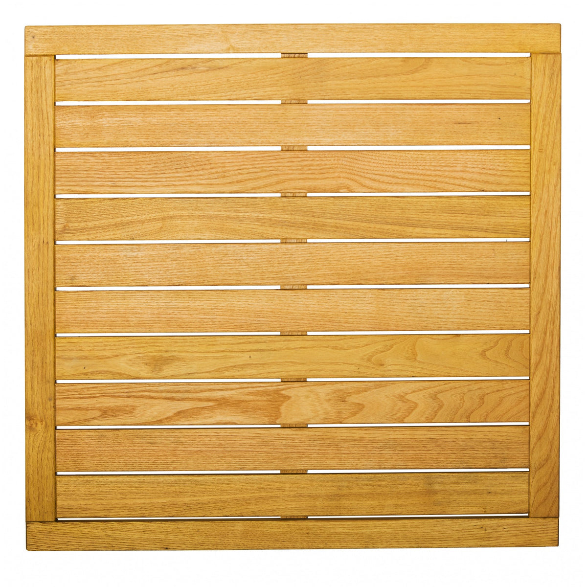 Tisch GIANT LOW 80 x 80 cm aus Aluminium mit Robinienholz (Akazie)