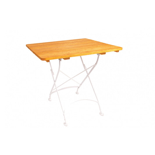 Tisch LONDON 70 x 70 cm mit Metall und Robinienholz (Akazie)