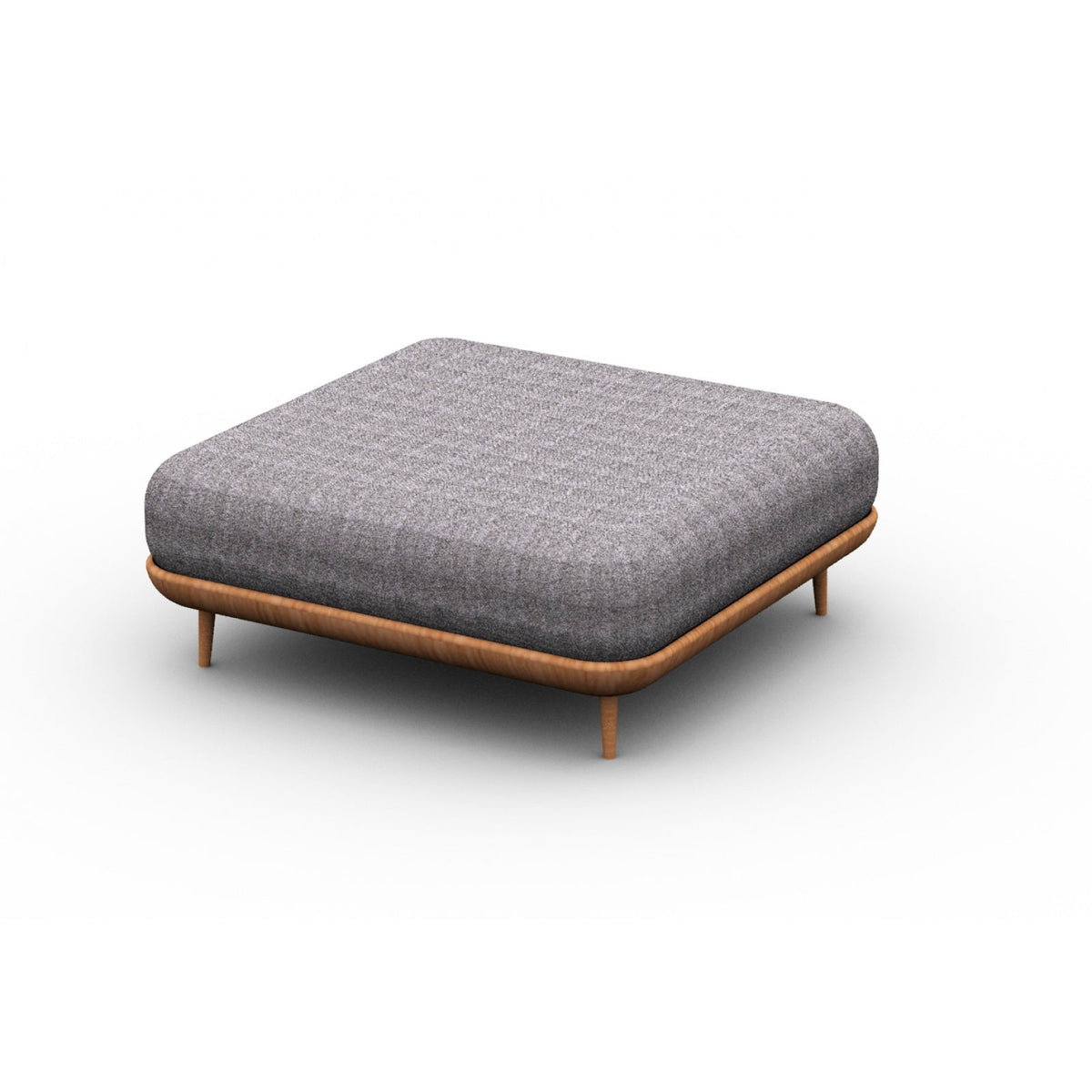 Loungeschemel NOURD aus Robinienholz (Akazie)