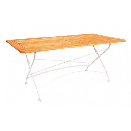 Tisch LONDON 160 x 80 cm mit Rahmen mit Metall und Robinienholz (Akazie)