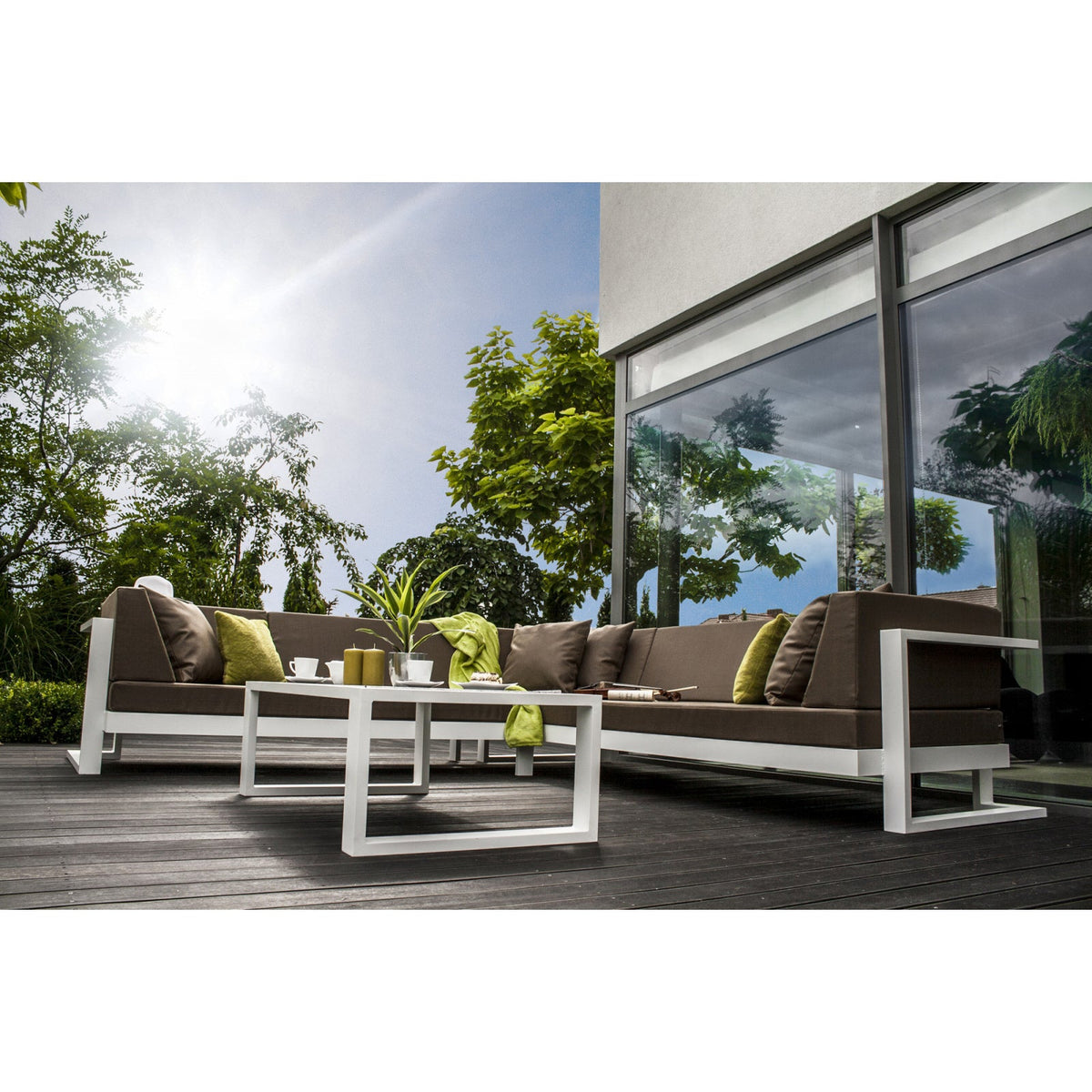 Loungesessel TOSCANIA aus Metall und Robinienholz (Akazie)
