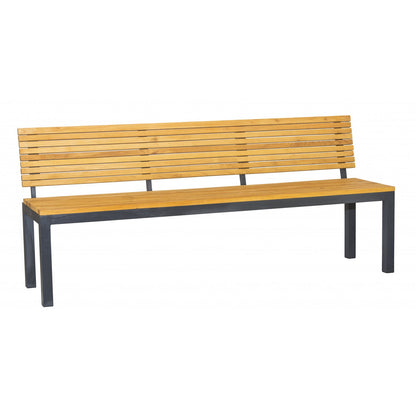 Bank RIPPER 180 cm aus Metall und Robinienholz