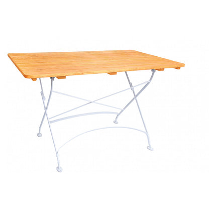 Tisch LONDON 120 x 80 cm mit Metall und Robinienholz (Akazie)
