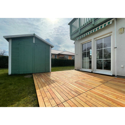 Robi-Fixx Terrassenfliese aus Robinie (Fliese inkl. Verbinder)