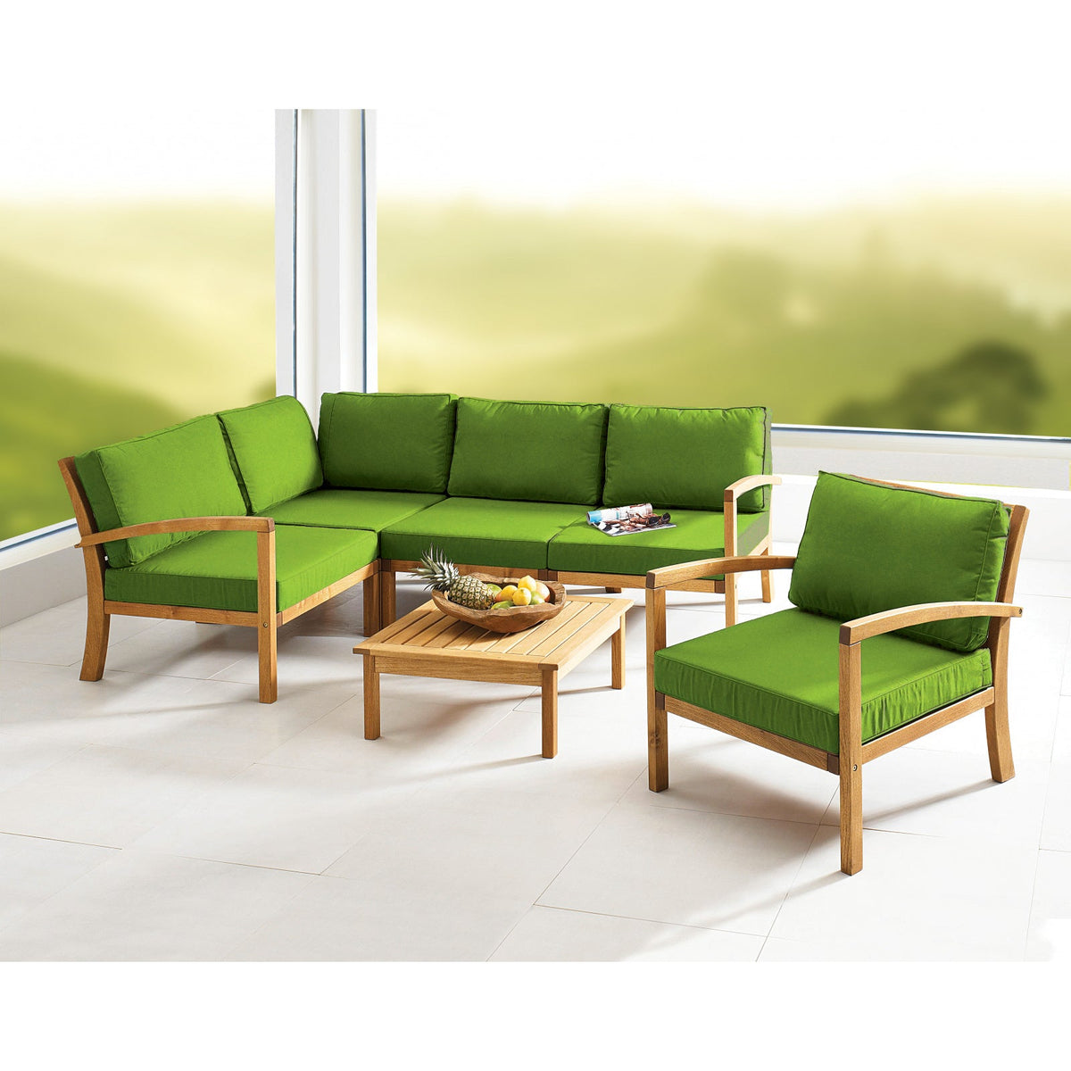 Loungetisch MILANO 70 x 70 cm aus Robinienholz (Akazie)