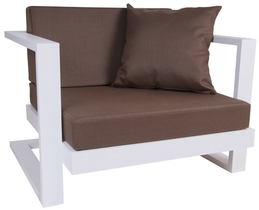 Loungesessel TOSCANIA aus Metall und Robinienholz (Akazie)