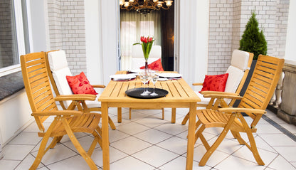 Gartentisch MANHATTAN 150 x 90 cm - Robinienholzmöbel