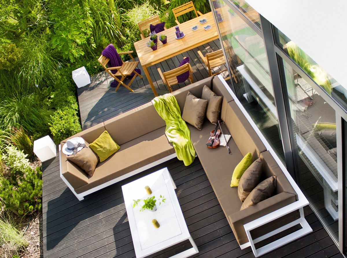 Loungesessel TOSCANIA aus Metall und Robinienholz (Akazie)